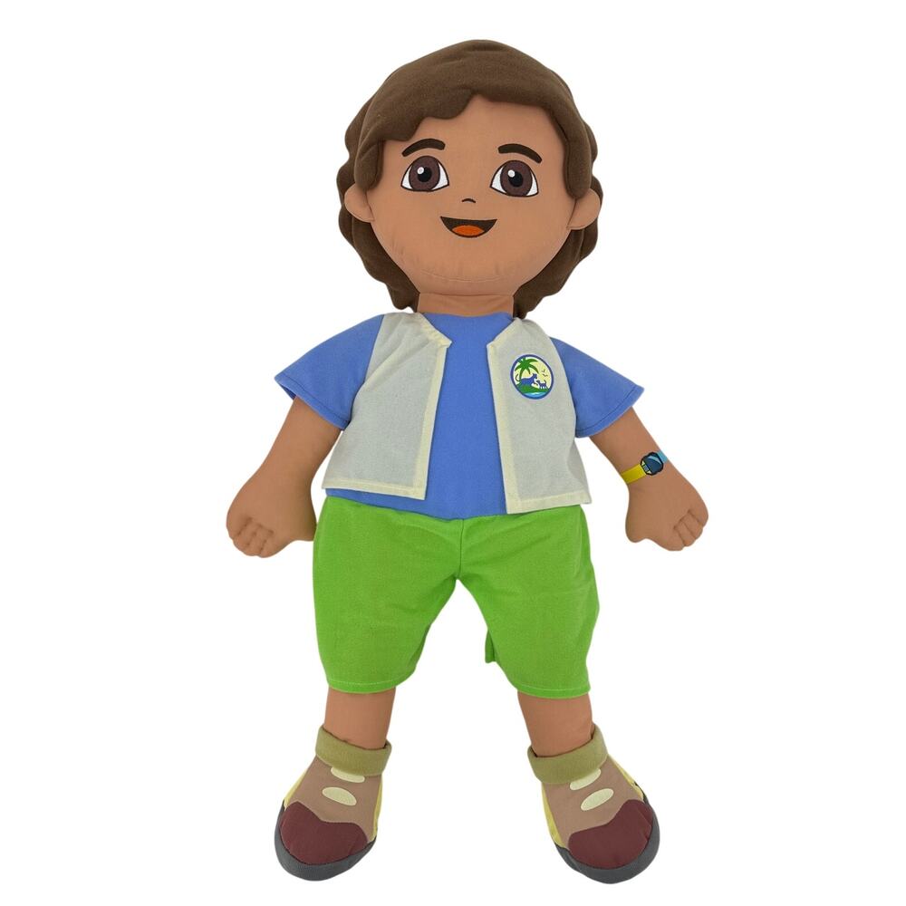 Go Diego Go Jumbo Plush Stuffed Doll 24" Large 2006 Fisher Price Nick Jr.